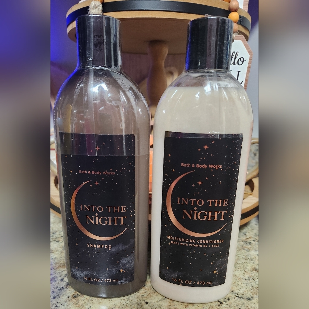 Bath and Body Works "Into The Night" Shampoo and Conditioner Bundle